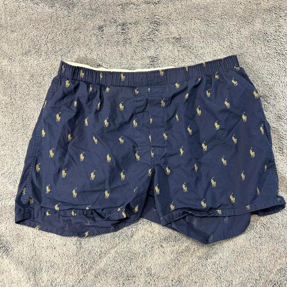 Polo Ralph Lauren Navy Pony Boxer Shorts Men's Large